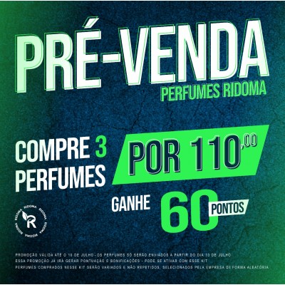 Kit Pré-Venda Perfumes Ridoma